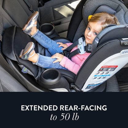 Evenflo GOLD SensorSafe Revolve360 Extend Rotational All-In-One Convertible Car Seat - Opal Pink