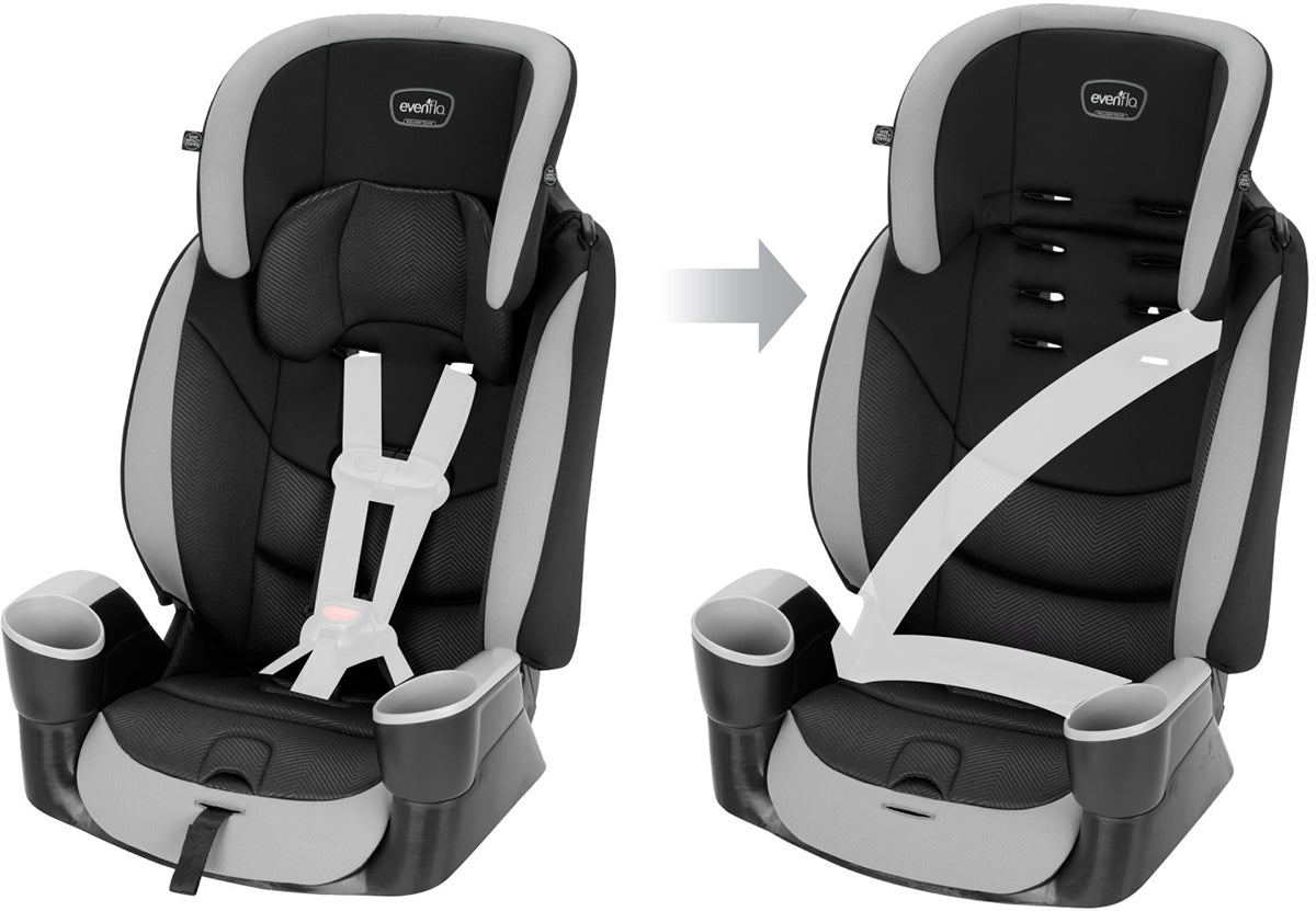 Evenflo Maestro Sport Harness Booster Car Seat - Granite Gray