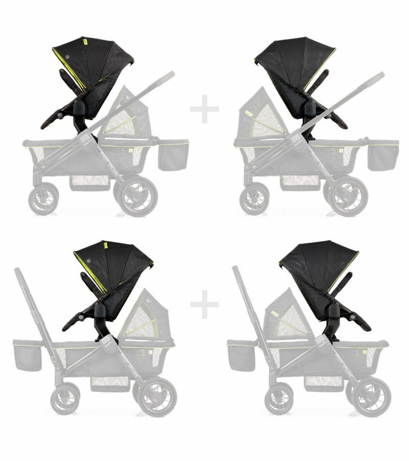 Evenflo Pivot Xplore All-Terrain Stroller Wagon + Second Seat Bundle - Wayfarer