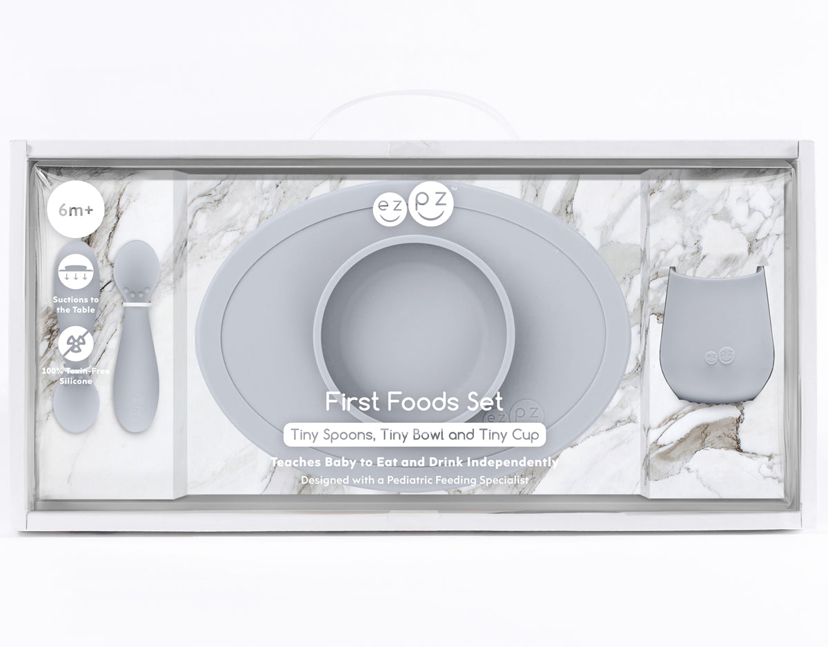 EZPZ First Foods Set - Pewter