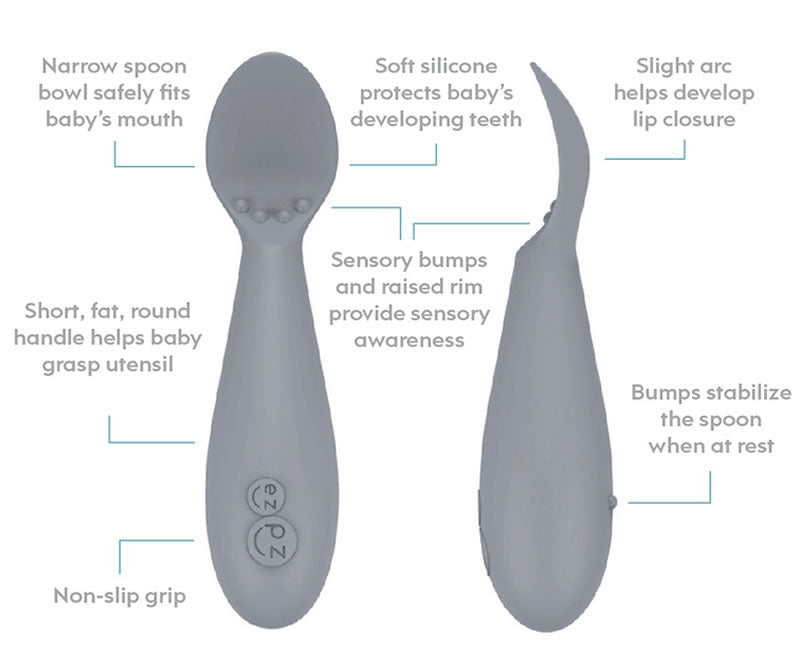 EZPZ Tiny Spoon, Twin Pack - Sage