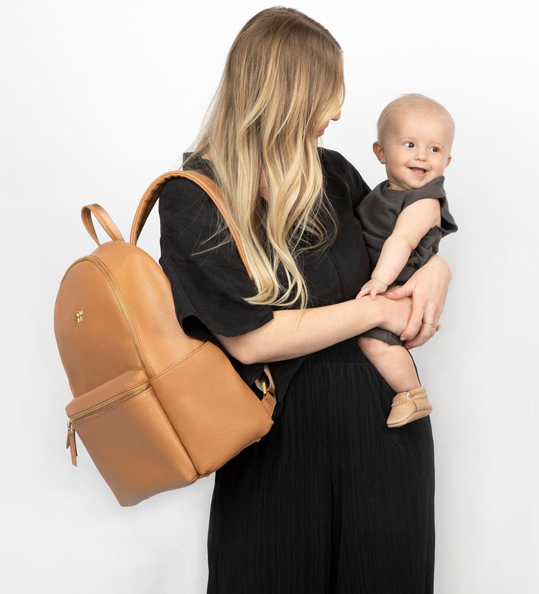 Freshly Picked Classic City Pack II Backpack Diaper Bag - Butterscotch