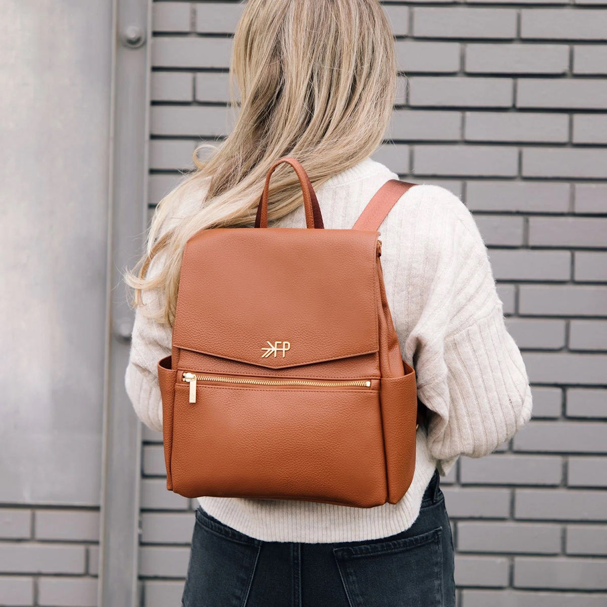 Freshly Picked Mini Classic Diaper Bag II - Cognac