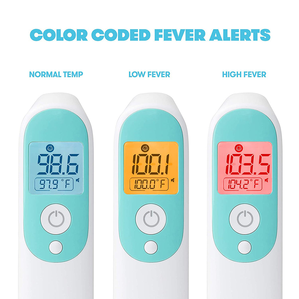 FridaBaby 3-in-1 Ear, Forehead + Touchless Infrared Thermometer