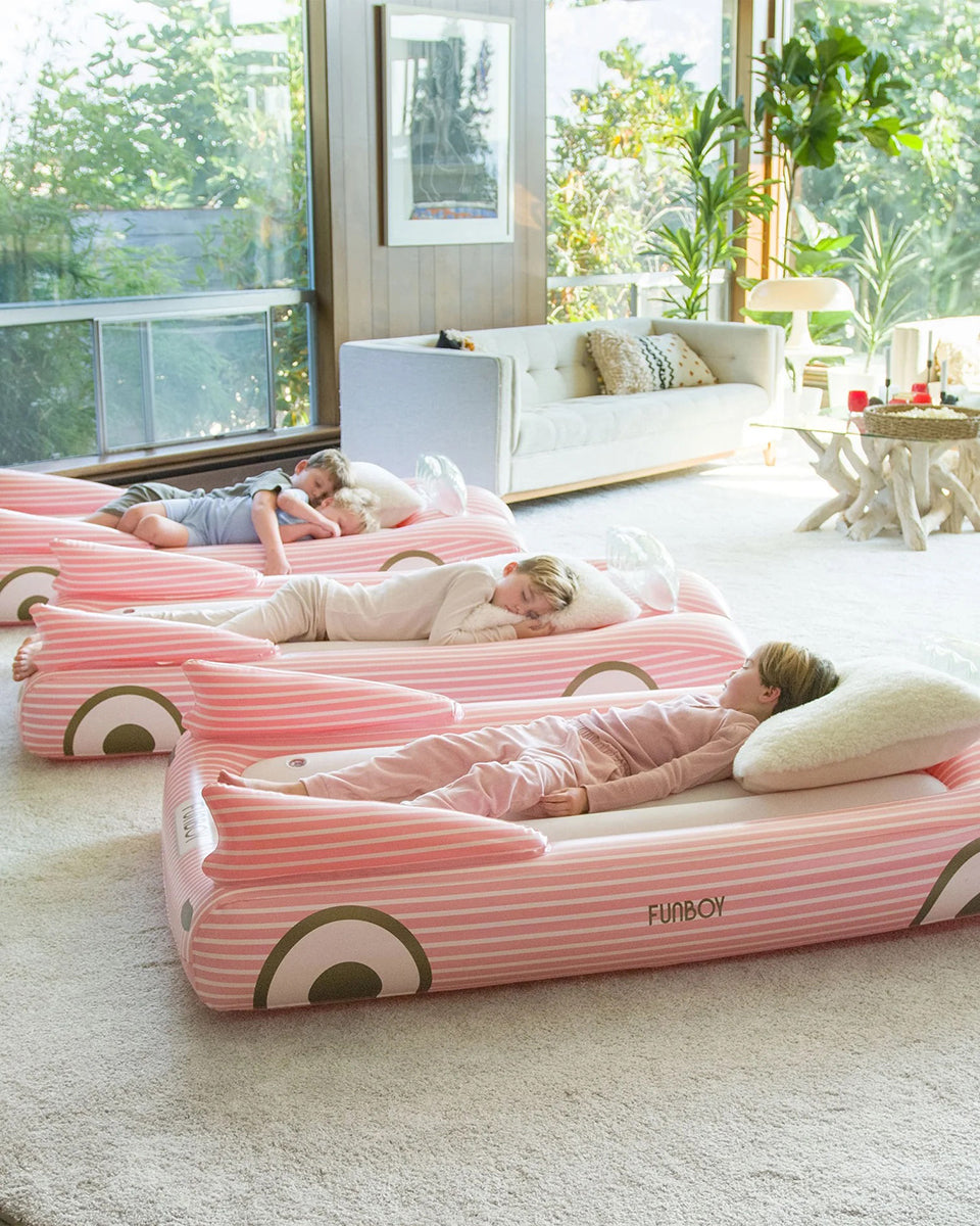 FUNBOY Kids Sleepover Air Mattress - Pink Convertible