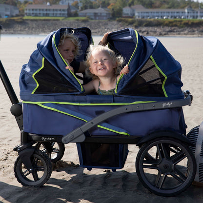 Gladly Family Anthem2 All-Terrain (2 Seater) Stroller Wagon - Sand & Sea