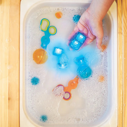 Glo Pals Light Up Cube Bath Toys - Cookie Monster