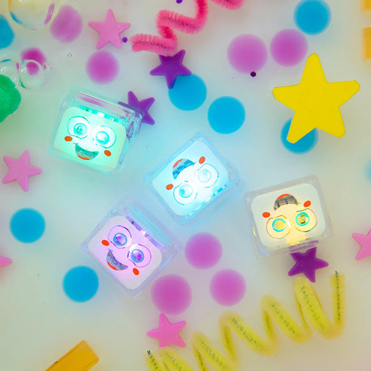 Glo Pals Light Up Cube Bath Toys - Party Pal