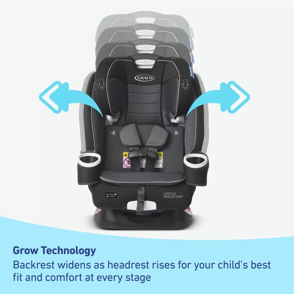 Graco 4Ever DLX SnugLock Grow 4-in-1 Convertible Car Seat - Maison Fashion