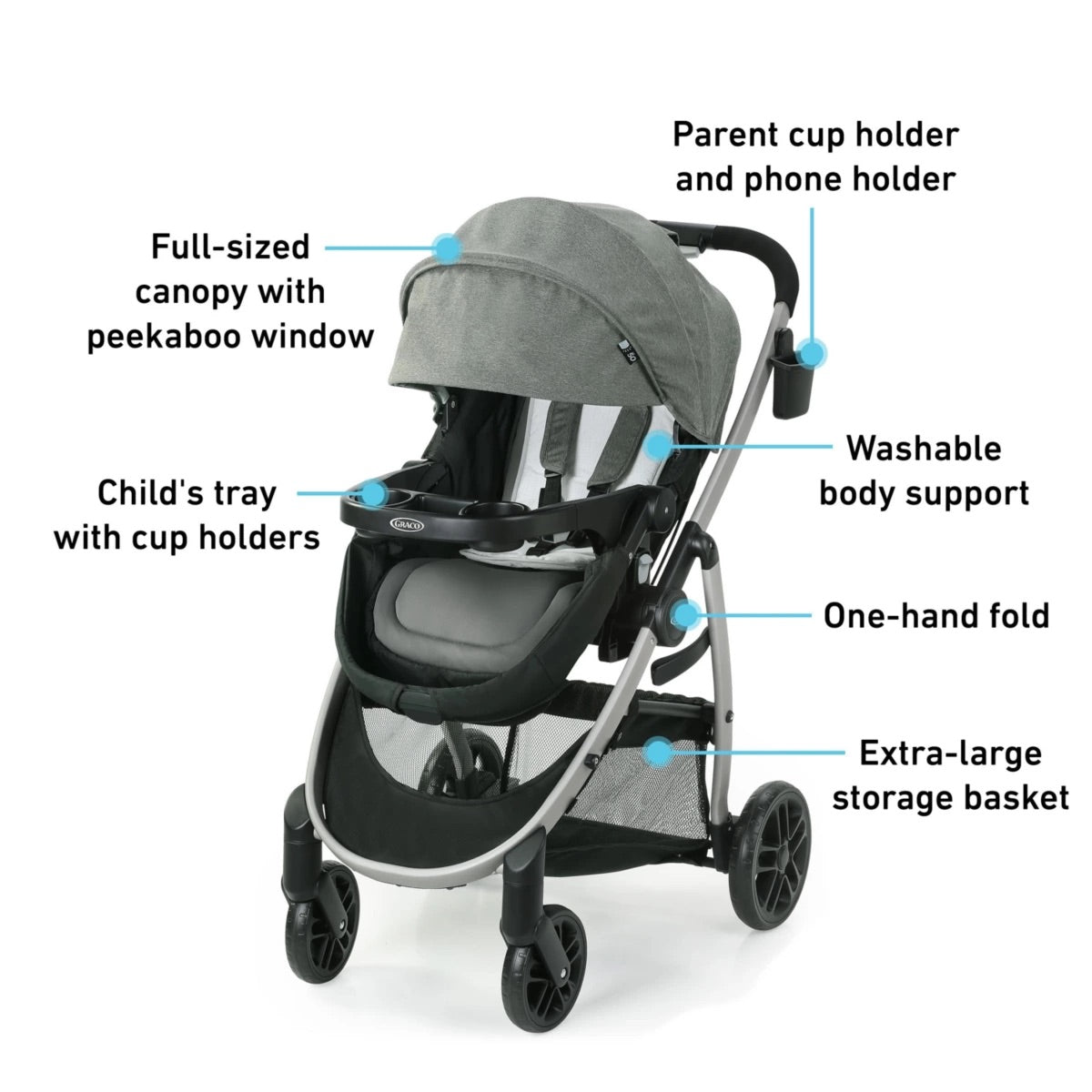 Graco Modes Pramette DLX Travel System - Huron