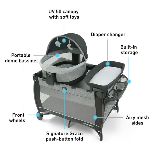 Graco Pack 'n Play Travel Dome LX Playard - Astin