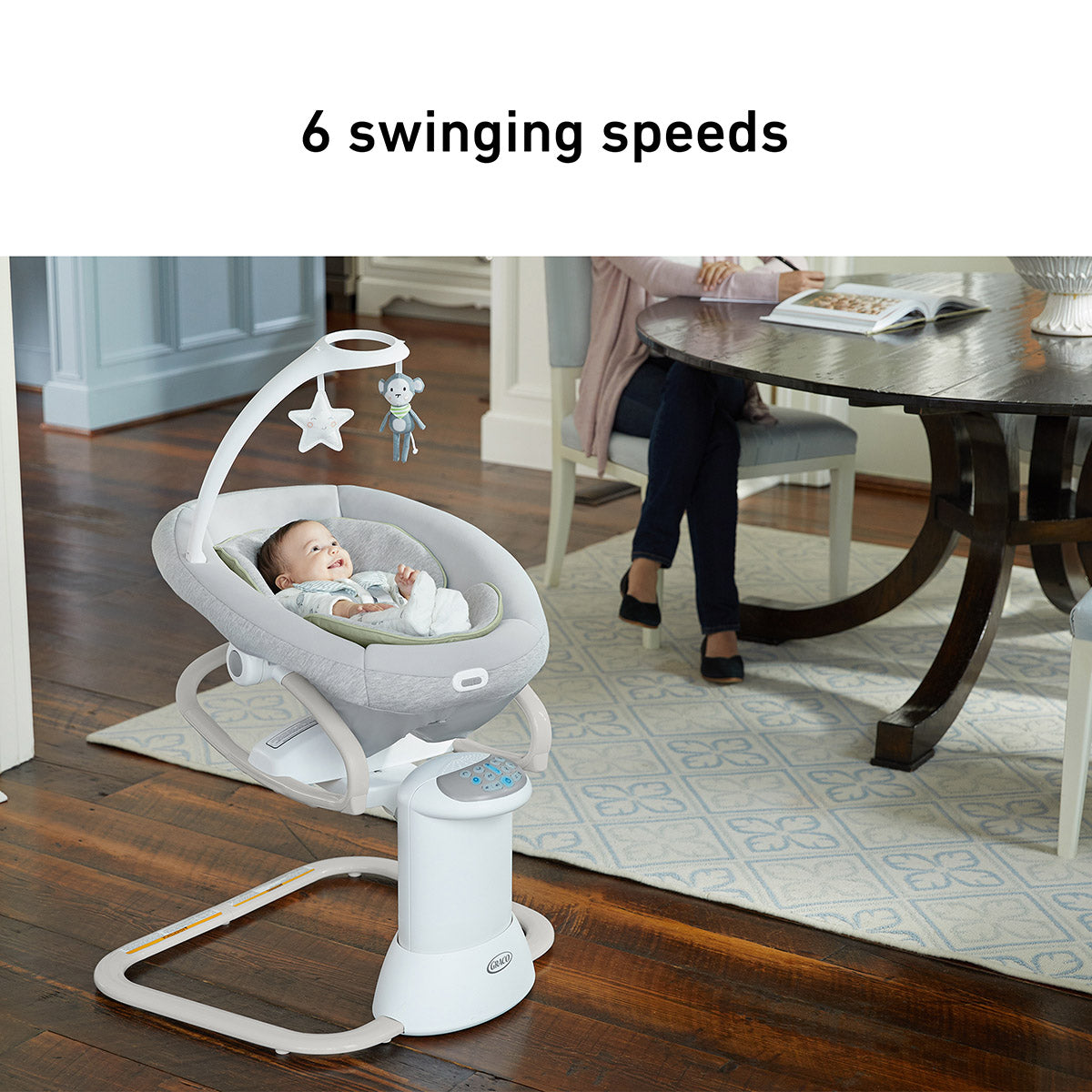 Graco Soothe My Way Swing with Removable Rocker - Madden