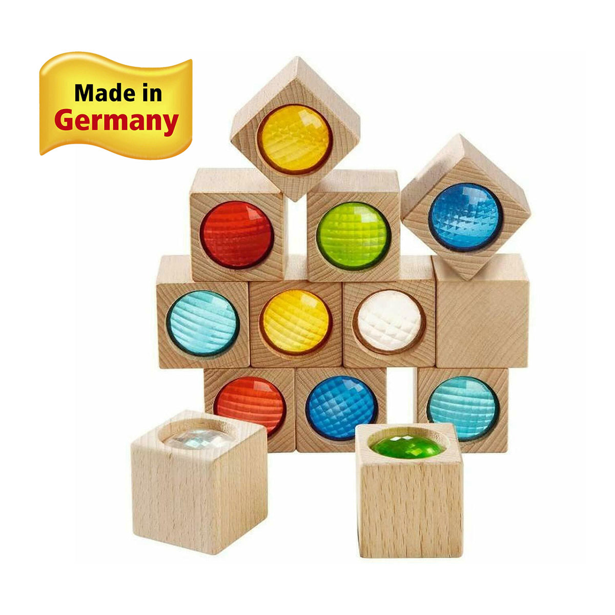 HABA Kaleidoscopic Colored Prisms Building Blocks