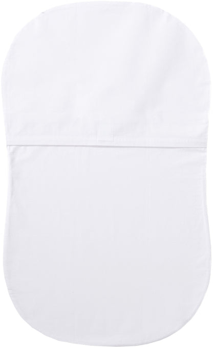 HALO Bassinest Fitted Sheet, Organic - White