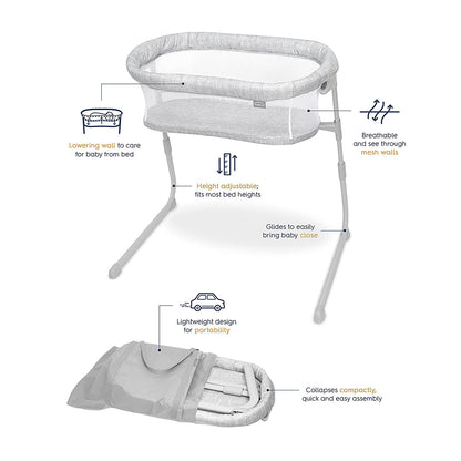 HALO BassiNest Flex Portable Bassinet - Heather Weave