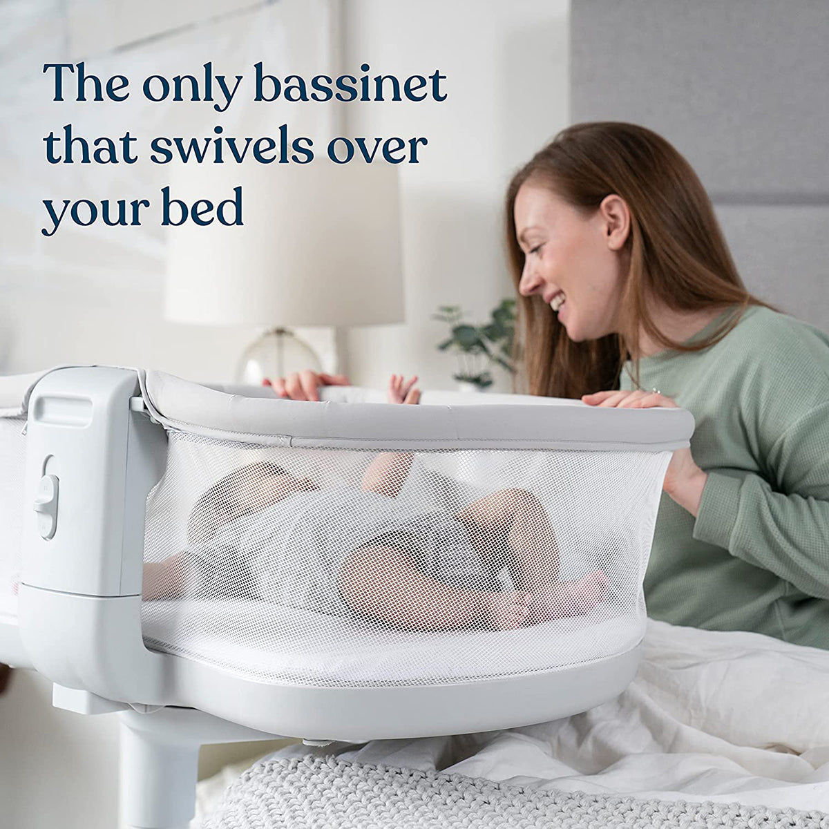 HALO BassiNest Swivel Sleeper 3.0 - Solid Grey