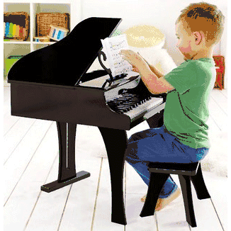 Hape Happy Grand Piano in Black