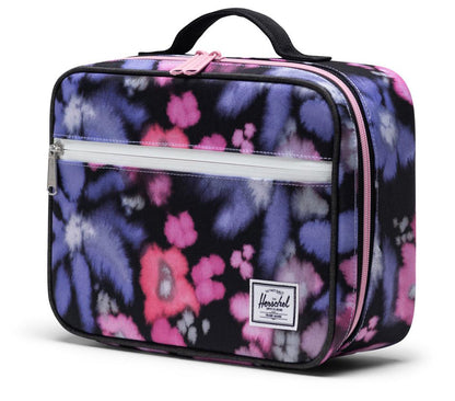 Herschel Pop Quiz Lunch Box - Blurry Floral / Black Crosshatch