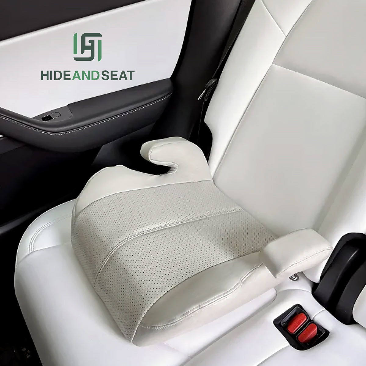 HideandSeat Backless Booster Seat - Black