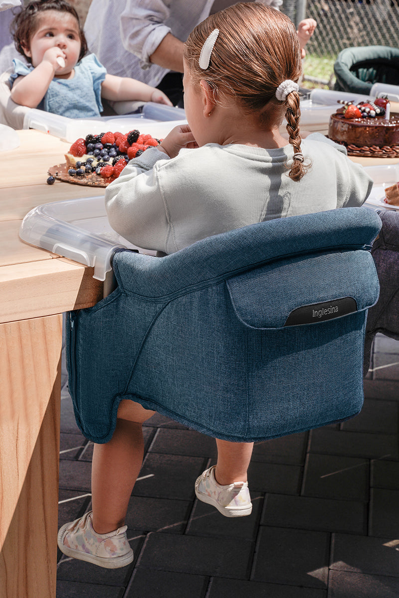 Inglesina Fast Table Chair & Tray - Slate Blue Melange