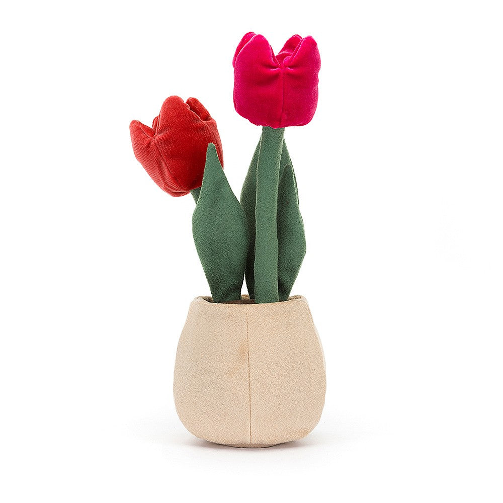 Jellycat Amuseable Tulip Pot, 12"