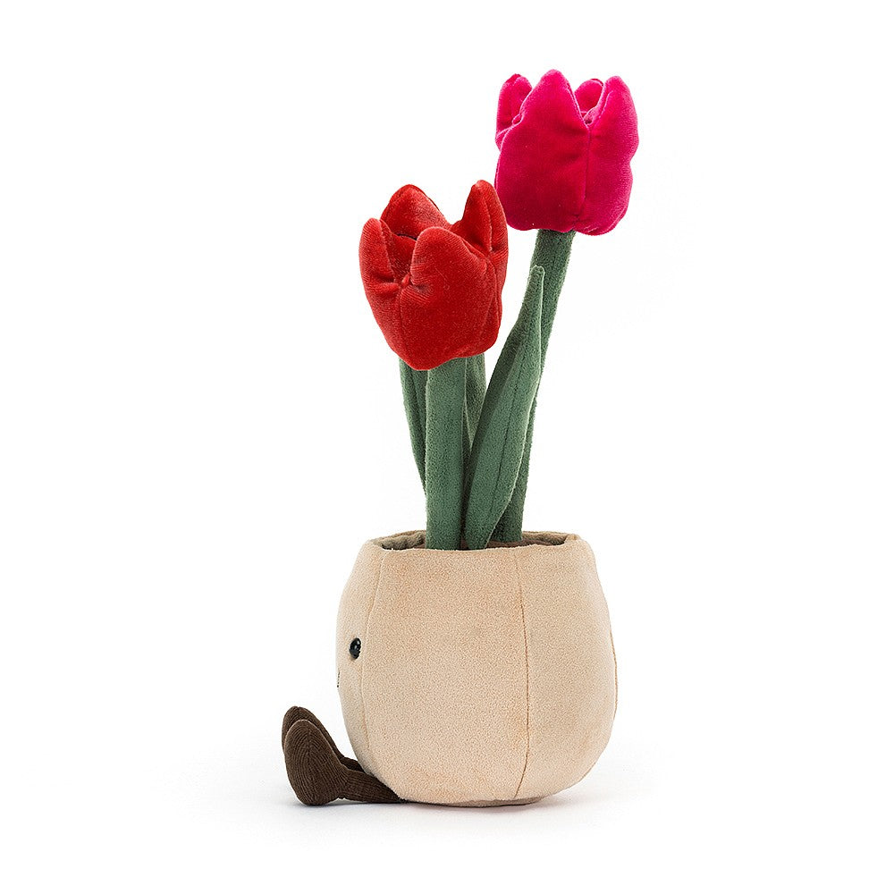 Jellycat Amuseable Tulip Pot, 12"