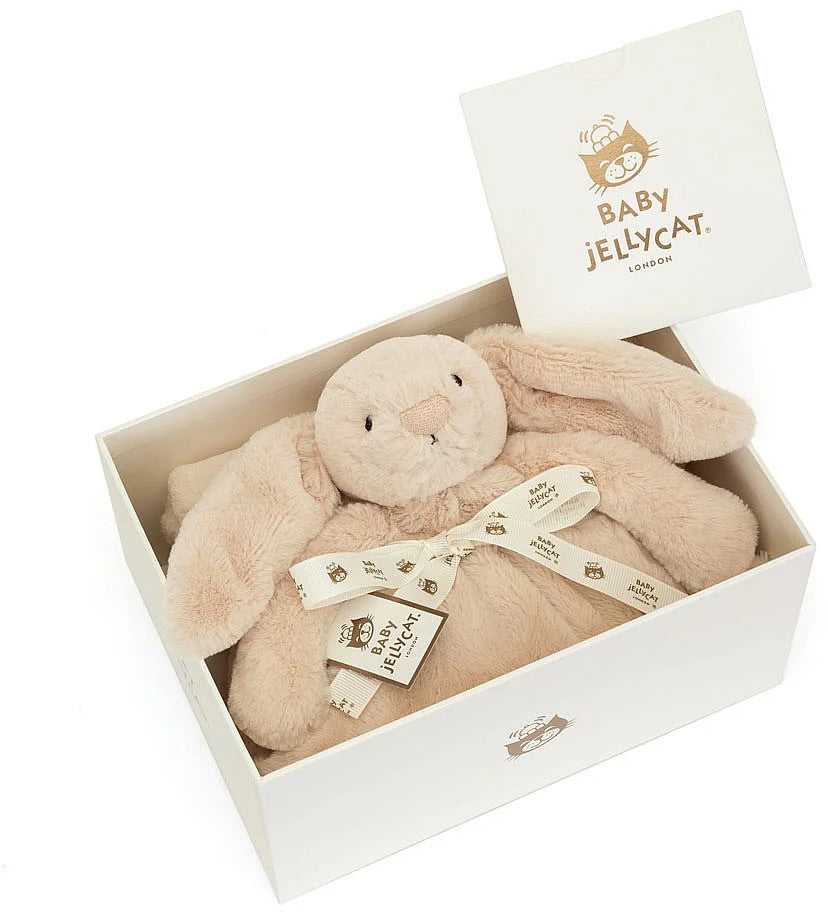 Jellycat Bashful Luxe Bunny Willow Blankie, 28"