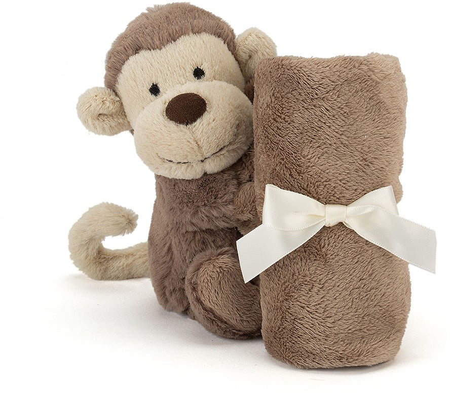 Jellycat Bashful Monkey Soother, 13"