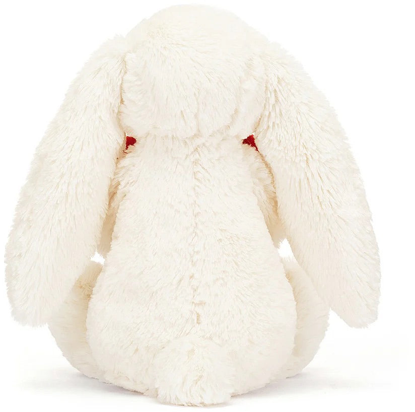 Jellycat Bashful Red Love Heart Bunny Medium, 12"