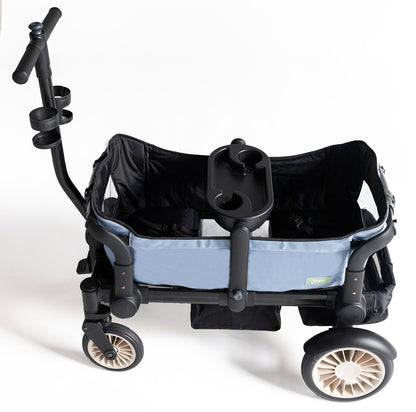 Joey (2 Seater) Stroller Wagon with 1 Canopy - Blue