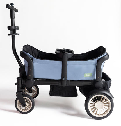 Joey (2 Seater) Stroller Wagon with 1 Canopy - Blue