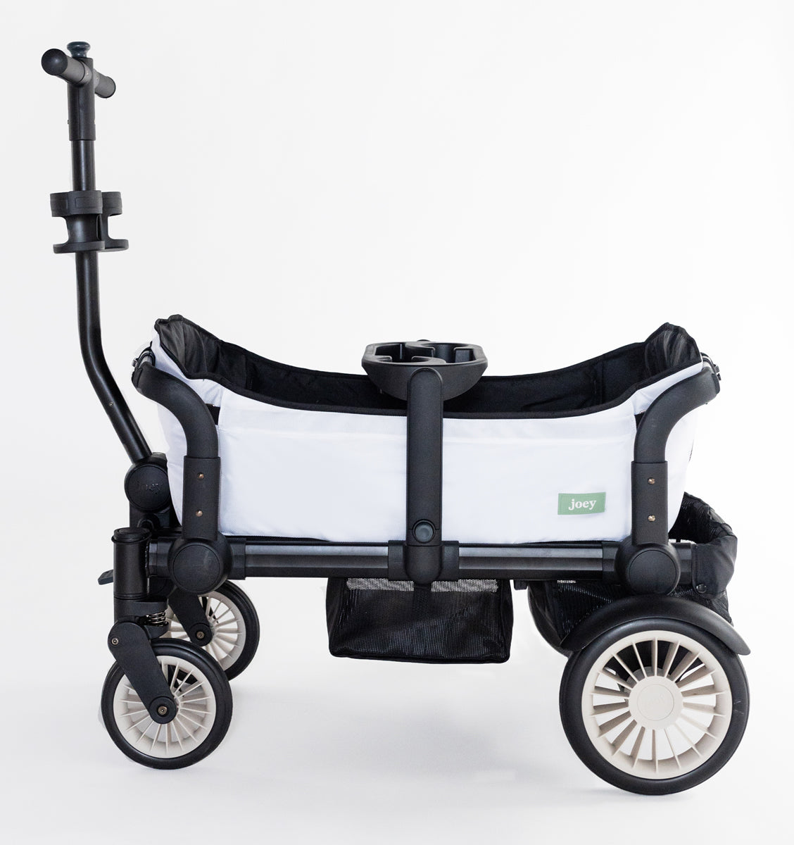 Joey (2 Seater) Stroller Wagon with 1 Canopy - White