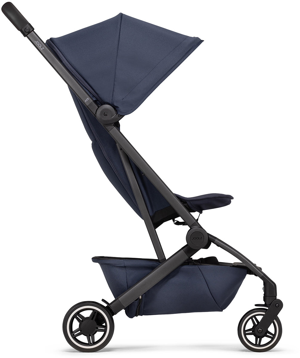 Joolz Aer+ Lightweight Compact Stroller + Bassinet Bundle - Navy Blue