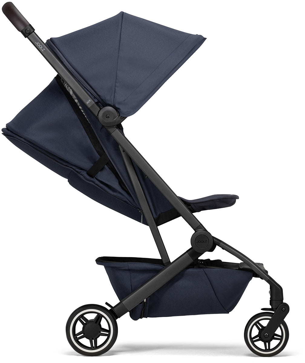 Joolz Aer+ Lightweight Compact Stroller + Bassinet Bundle - Navy Blue