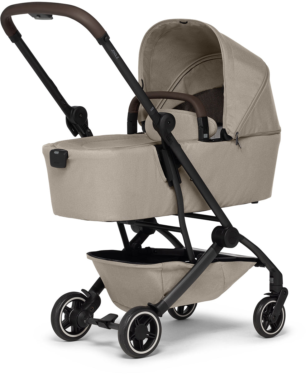 Joolz Aer+ Lightweight Compact Stroller + Bassinet Bundle - Sandy Taupe