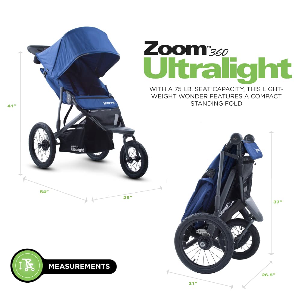 Joovy Zoom 360 Ultralight Jogging Stroller - Blueberry