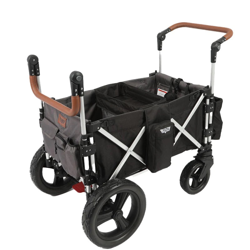 Keenz 7S 2.0 (2 Seater) Stroller Wagon - Black