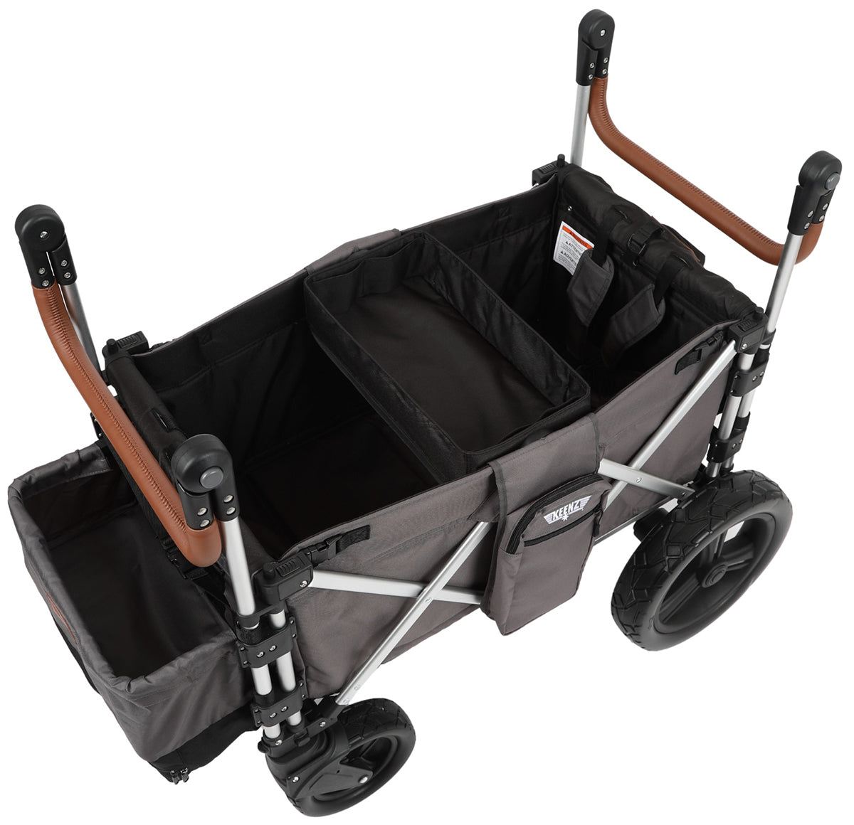 Keenz 7S 2.0 (2 Seater) Stroller Wagon - Grey