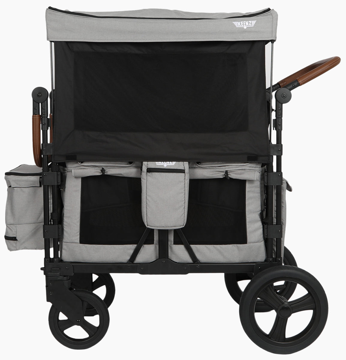 Keenz XC Luxury Comfort (2 Seater) Stroller Wagon - Smoke