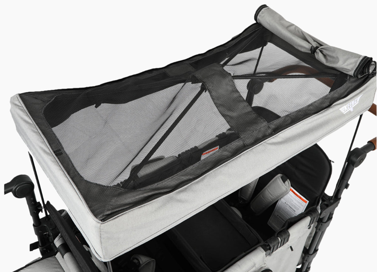 Keenz XC Luxury Comfort (2 Seater) Stroller Wagon - Smoke