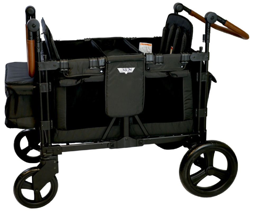 Keenz XC+ 2.0 (4 Seater) Stroller Wagon - Black