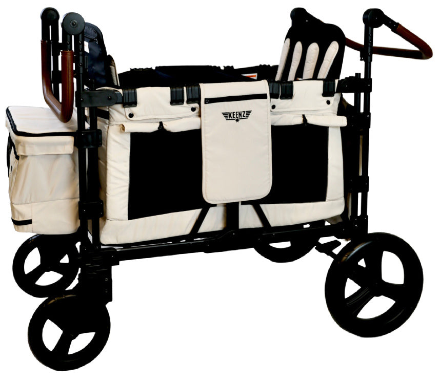 Keenz XC+ 2.0 (4 Seater) Stroller Wagon - Cream