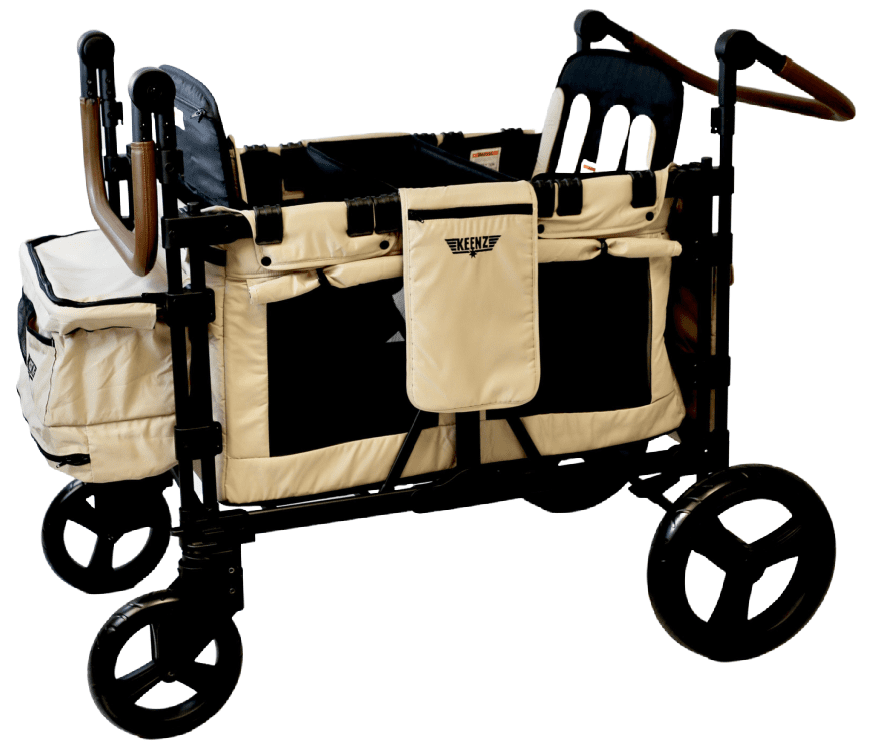 Keenz XC+ 2.0 (4 Seater) Stroller Wagon - Mocha