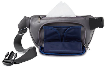 Kibou Diaper Bag Fanny Pack - Charcoal Gray