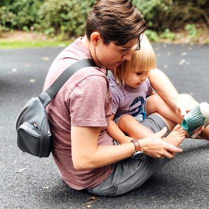 Kibou Diaper Bag Fanny Pack - Charcoal Gray