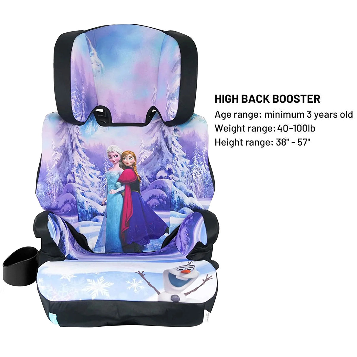 KidsEmbrace High-Back Booster Car Seat - Disney Frozen