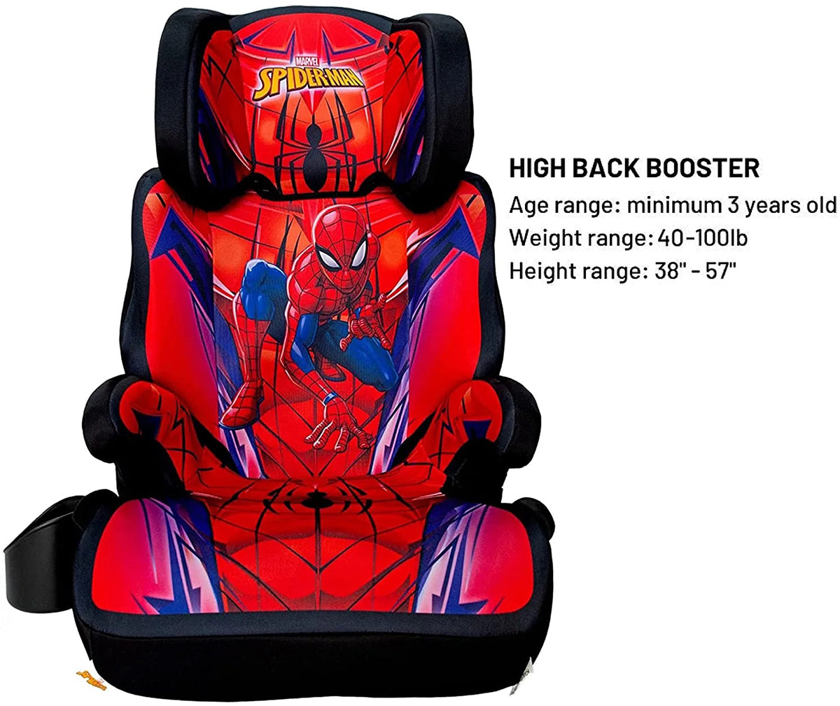 KidsEmbrace High Back Booster Car Seat - Marvel Spider-Man Suit