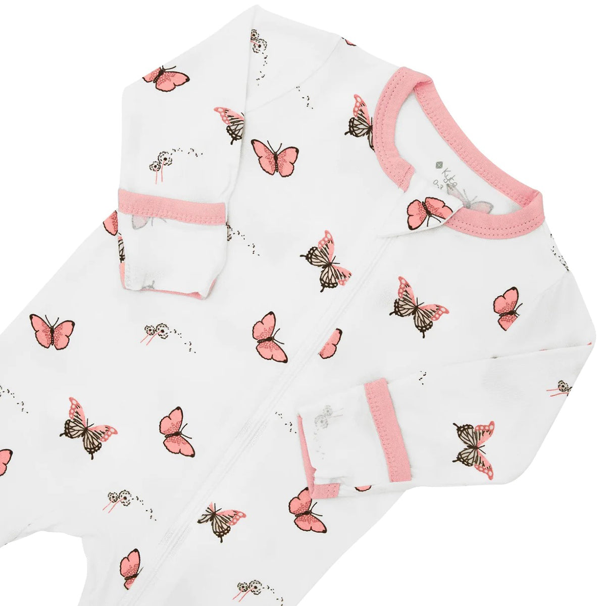 Kyte Baby Zippered Footie - Butterfly (6-12M)