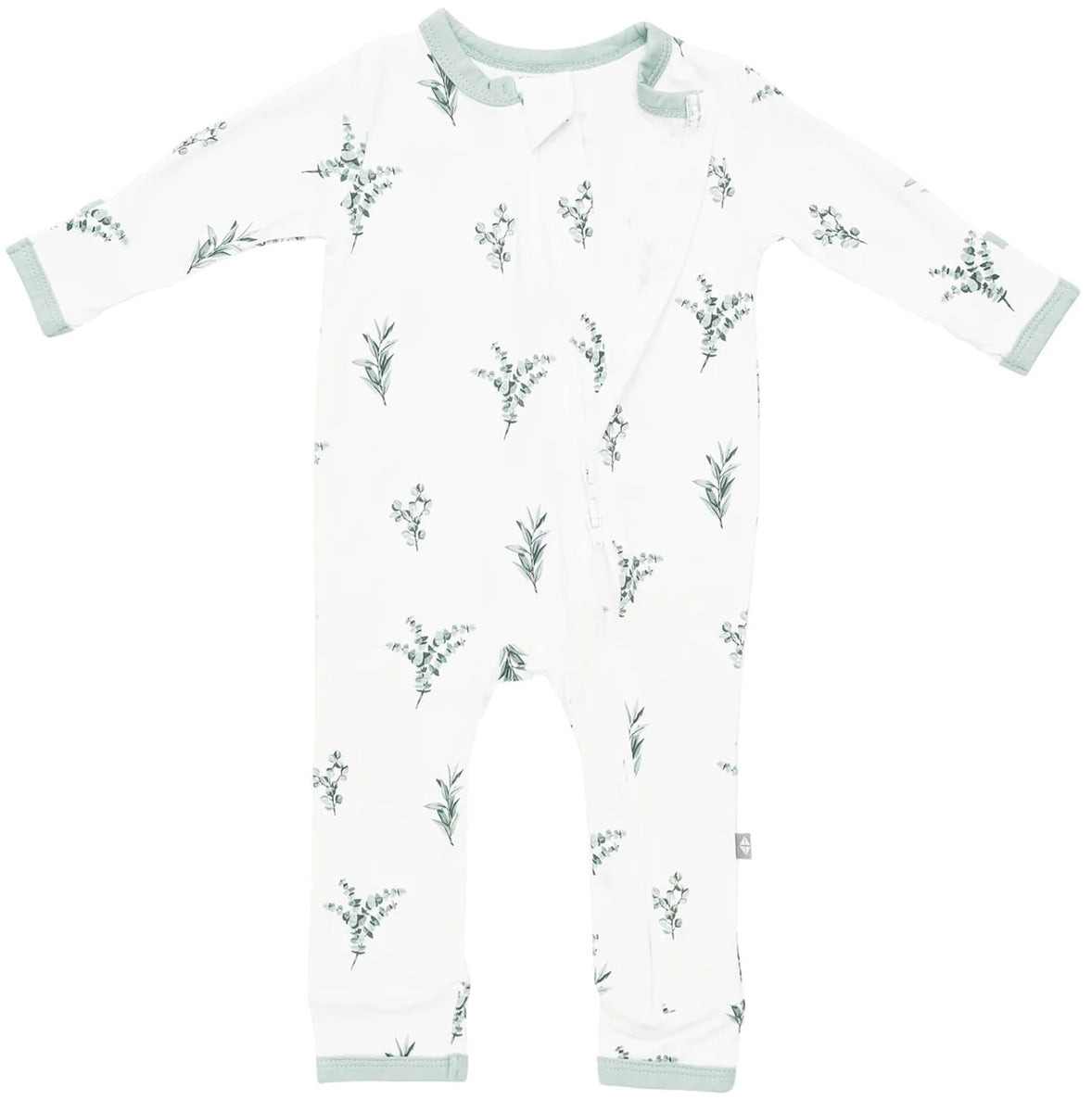 Kyte Baby Zippered Romper - Eucalyptus (6-12M)