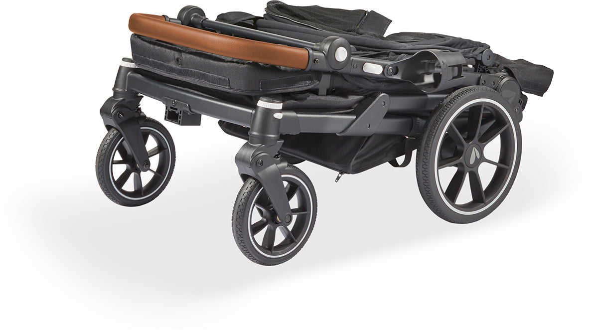 Larktale Caravan Coupe Quad (4 Seater) Stroller Wagon - Byron Black